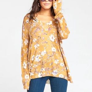 Show Me Your Mumu Cliffside Sweater in Flirtin Floral Knit Small